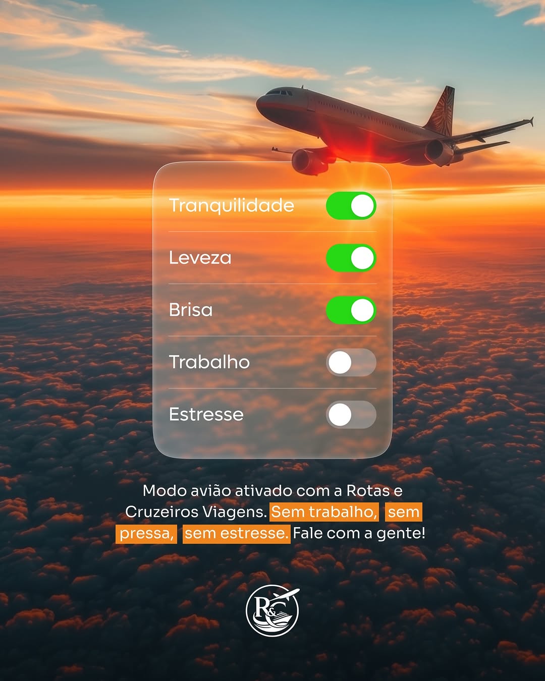 Ative o modo avião e aproveite a viagem